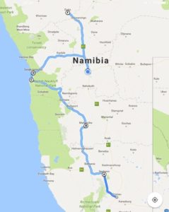 Namibia von Süd nach West